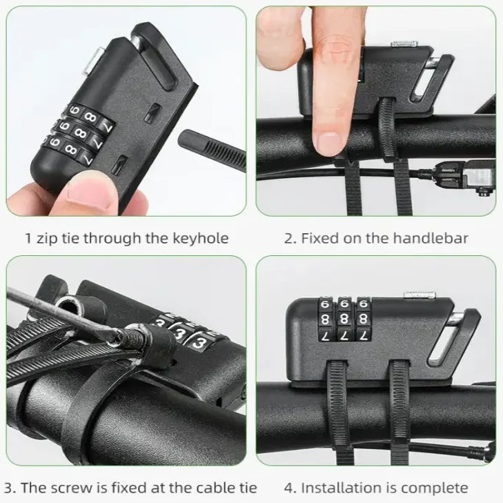 Rockbros Mini 3-Digit Combination Cable Lock