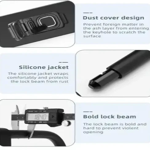 Rockbros Bluetooth Fingerprint Bicycle U-Lock