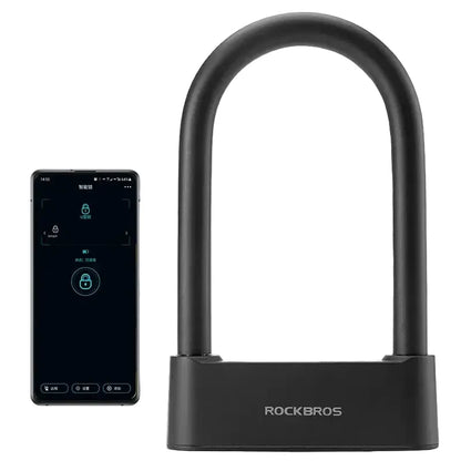 Rockbros Bluetooth Fingerprint Bicycle U-Lock