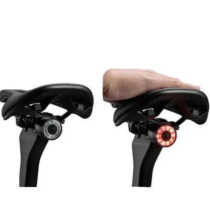 Smart Brake-Sensing Bicycle Tail Light, Waterproof & Rechargeable