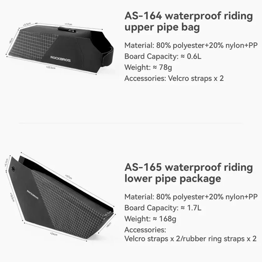 Ultralight Waterproof Bicycle Frame Tube Bag