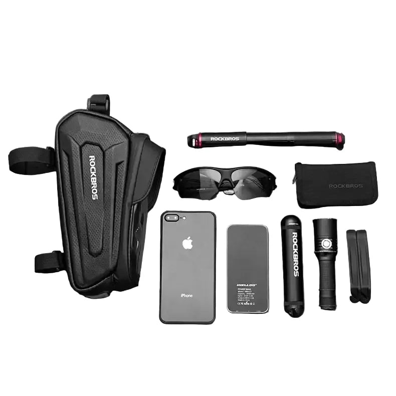 Waterproof Bicycle Front Phone Bag with Touchscreen, Fits 6.5-Inch Phones