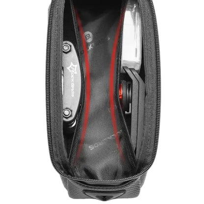 Waterproof Bicycle Front Phone Bag with Touchscreen, Fits 6.5-Inch Phones