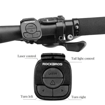 Wireless LED Bicycle Seatpost Tail Light with Remote Contro