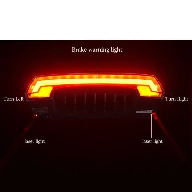 Wireless LED Bicycle Seatpost Tail Light with Remote Contro