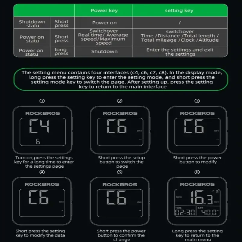 GPS Bicycle Computer, Waterproof Digital Speedometer & Odometer