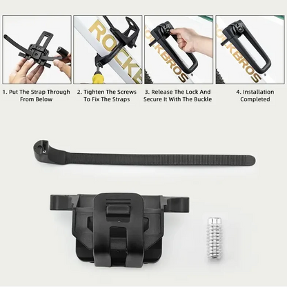 Silicone U-Shaped Anti-Theft Lock for Bicycle, Motorcycle & E-Bikes