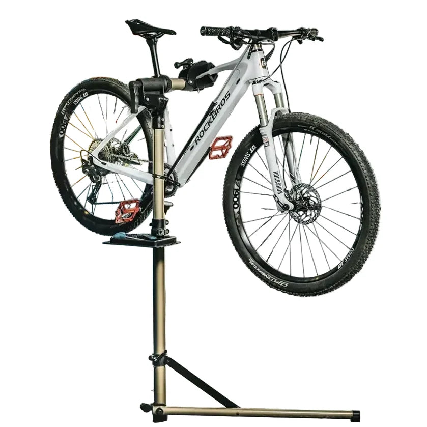 Adjustable Foldable Bicycle Repair Stand with Tool Tray