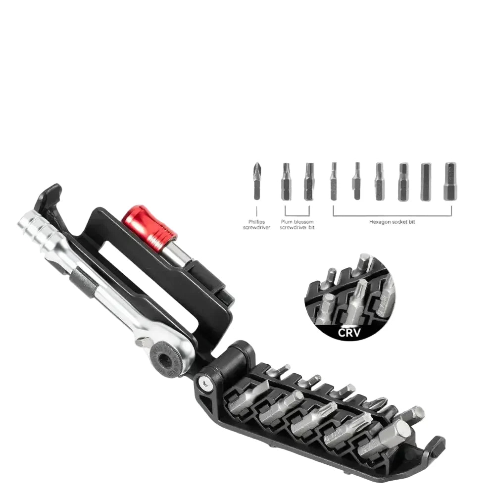 Multifunctional Bicycle Ratchet Wrench Set
