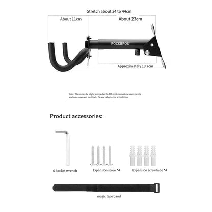 Adjustable Bicycle Wall Mount Rack