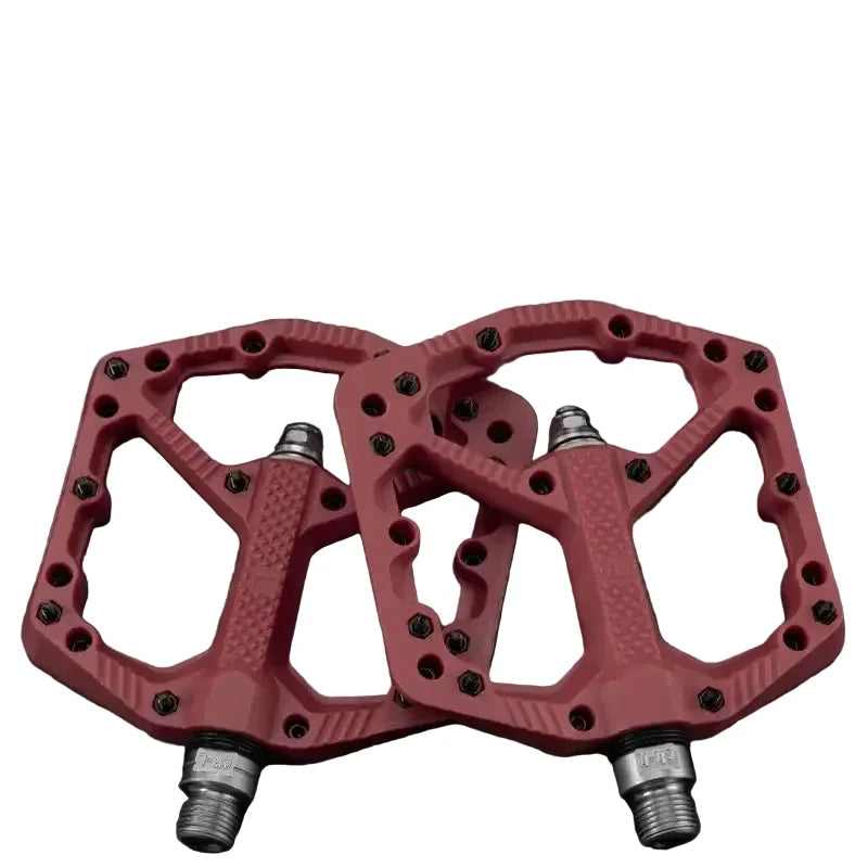 Ultralight Nylon MTB Bike Pedals, Sealed Bearings, Wide Non-Slip Platform