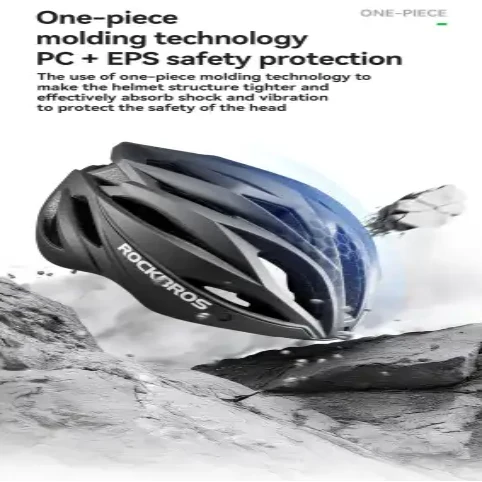 Adjustable Cycling Helmet 58–62cm with Integrated Magnetic Goggles
