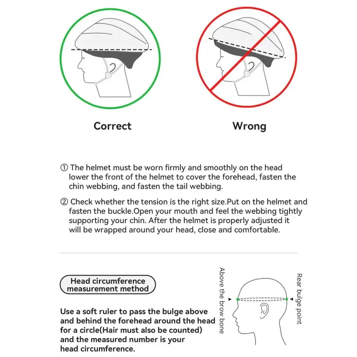 Adjustable Cycling Helmet 58–62cm with Integrated Magnetic Goggles