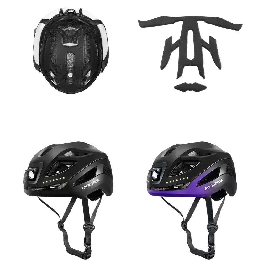 Cycling Helmet with Rechargeable Type-C LED Light