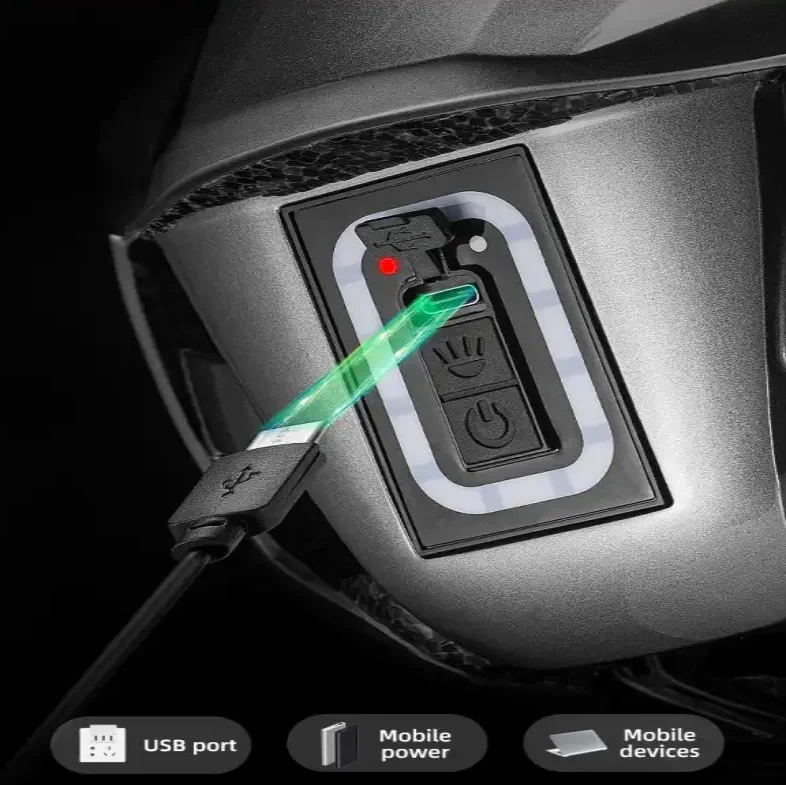 Cycling Helmet with Rechargeable Type-C LED Light