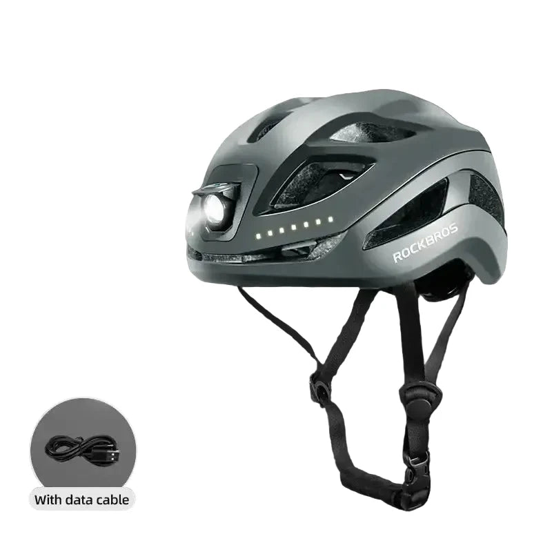 Cycling Helmet with Rechargeable Type-C LED Light
