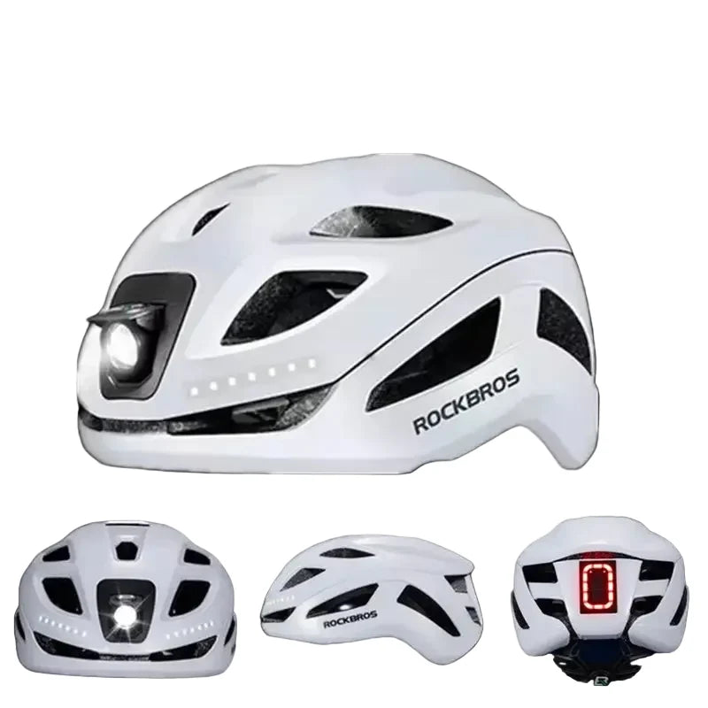Cycling Helmet with Rechargeable Type-C LED Light
