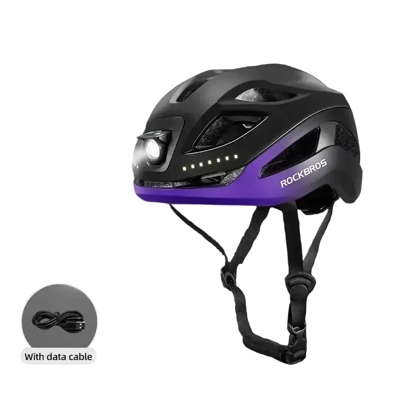 Cycling Helmet with Rechargeable Type-C LED Light