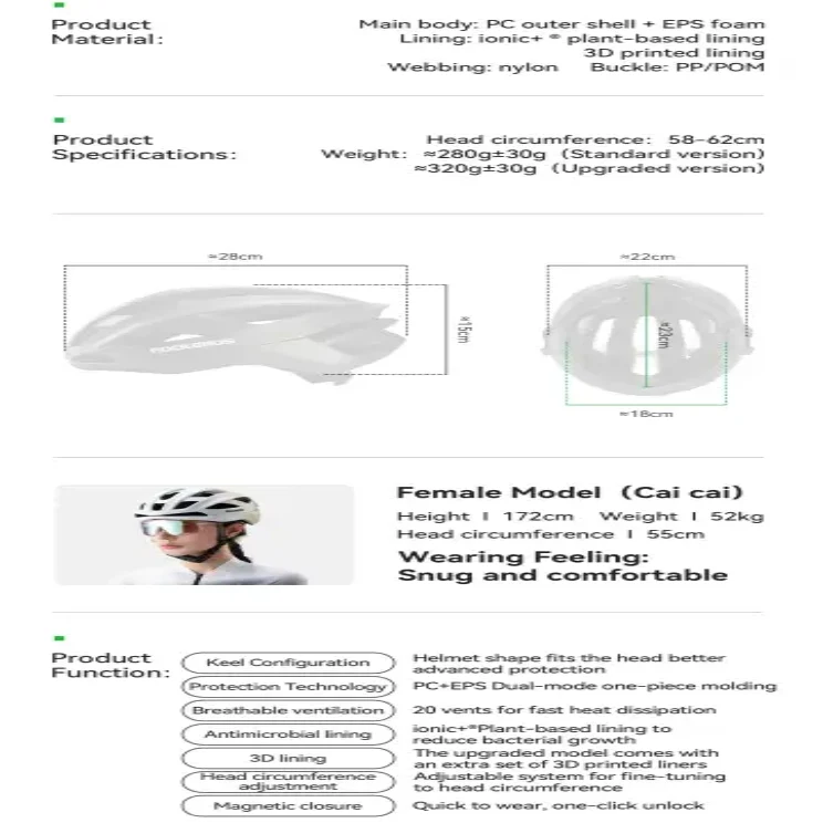 Lightweight Cycling Helmet (different colours available)