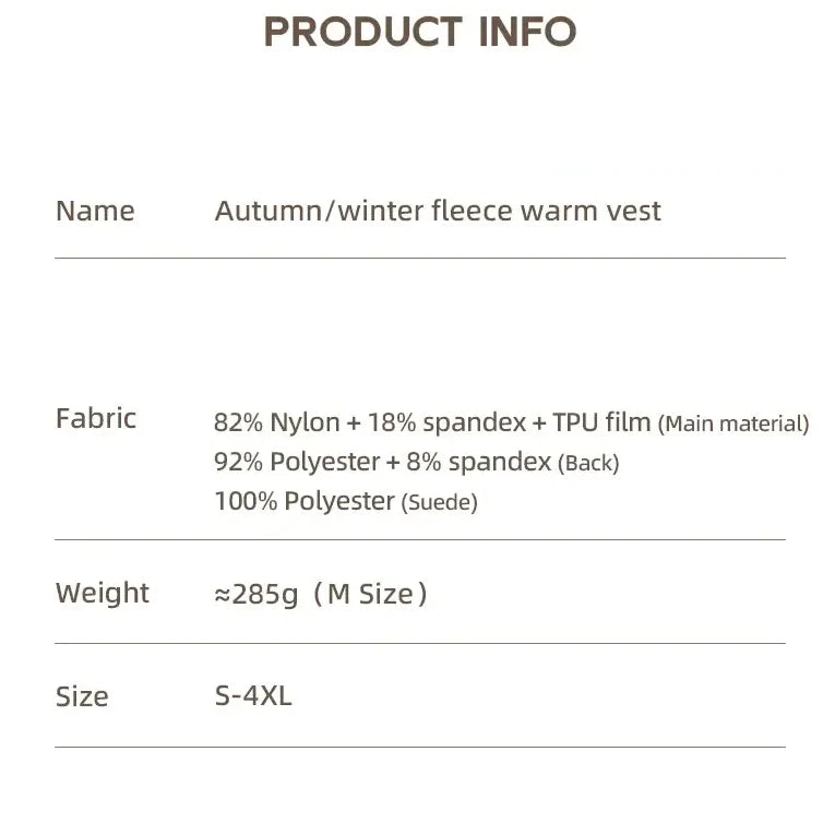 Winter Cycling Vest, Windproof