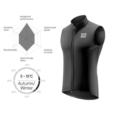 Winter Cycling Vest, Windproof