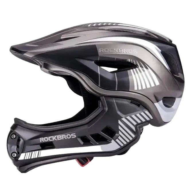 Kids Full-Face Downhill Bike Helmet, Anti-Sweat with 12 Ventilation Openings