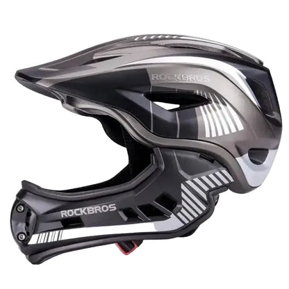 Kids Full-Face Downhill Bike Helmet, Anti-Sweat with 12 Ventilation Openings