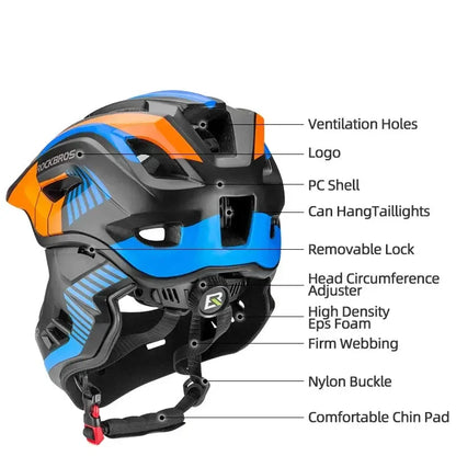 Kids Full-Face Downhill Bike Helmet, Anti-Sweat with 12 Ventilation Openings