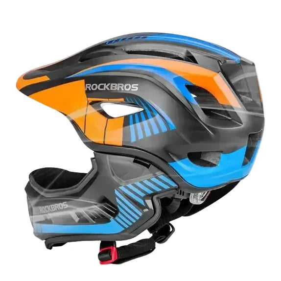 Kids Full-Face Downhill Bike Helmet, Anti-Sweat with 12 Ventilation Openings