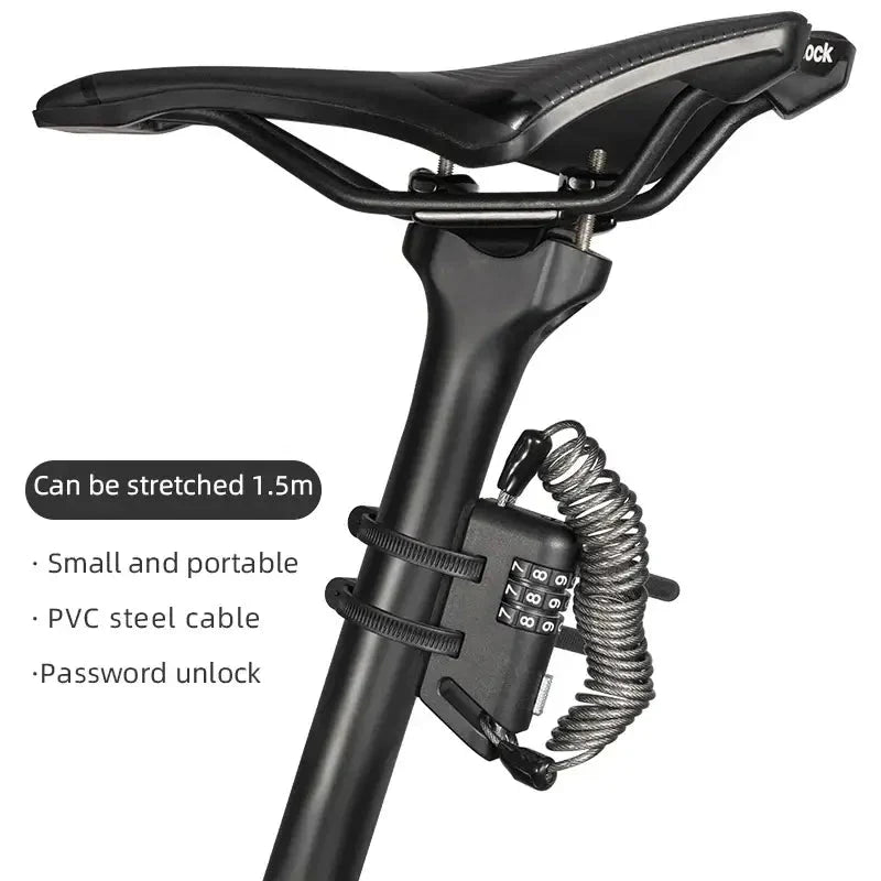 Rockbros Mini 3-Digit Combination Anti-Theft Lock for Bicycle