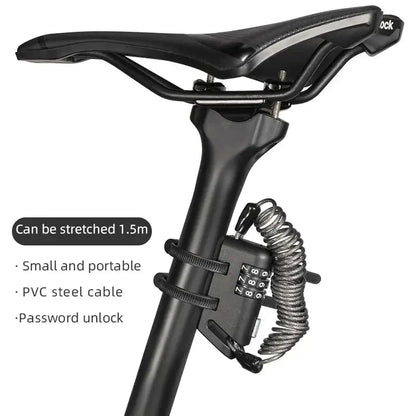 Rockbros Mini 3-Digit Combination Anti-Theft Lock for Bicycle