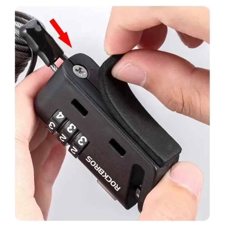 Rockbros Mini 3-Digit Combination Anti-Theft Lock for Bicycle