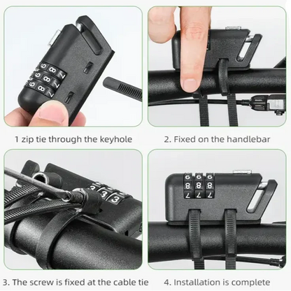 Rockbros Mini 3-Digit Combination Anti-Theft Lock for Bicycle