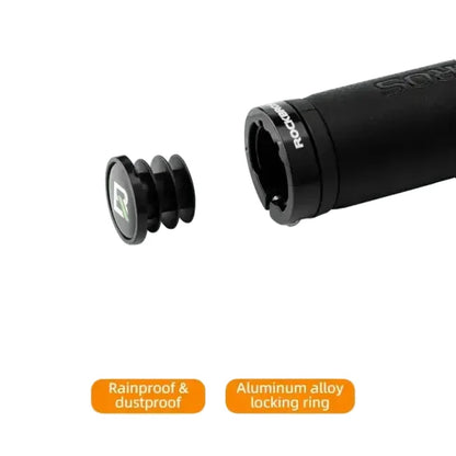 Leather & Silicone MTB Bicycle Grips