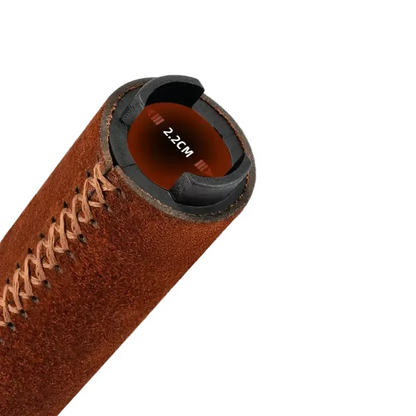 Leather & Silicone MTB Bicycle Grips