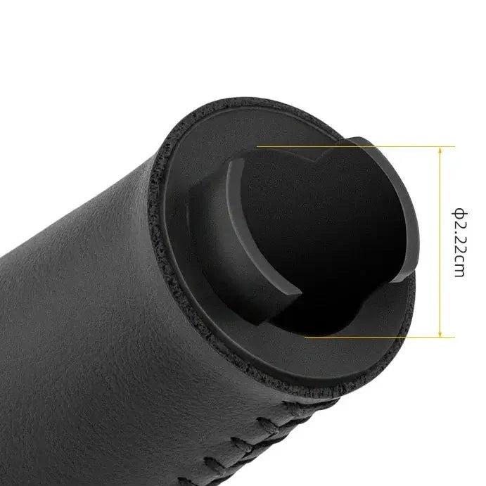 Leather & Silicone MTB Bicycle Grips