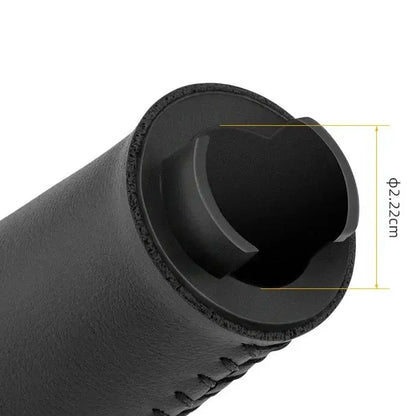 Leather & Silicone MTB Bicycle Grips