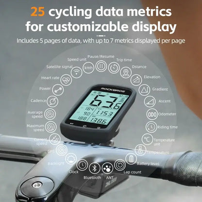 Bicycle Computer, Bluetooth 5.0 Wireless Speedometer