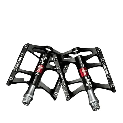 Rockbros Ultralight Aluminum Alloy MTB Pedals, 4-Bearing Flat Platform