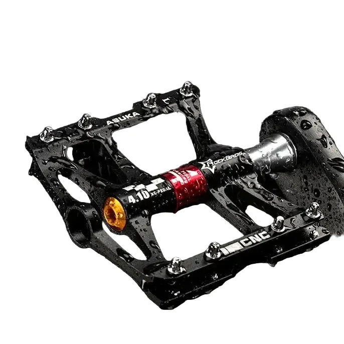 Rockbros Ultralight Aluminum Alloy MTB Pedals, 4-Bearing Flat Platform