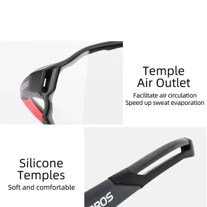 Photochromic Cycling Glasses UV400 Sports Sunglasses