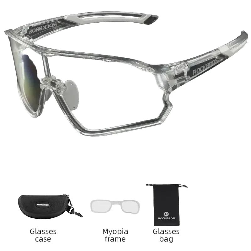 Photochromic Cycling Glasses UV400 Sports Sunglasses