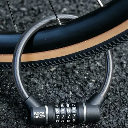 Rockbros 4-Digit Combination Steel Cable Bicycle Lock