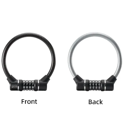 Rockbros 4-Digit Combination Steel Cable Bicycle Lock
