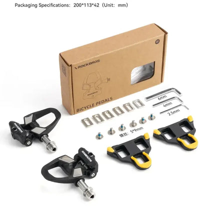 Rockbros Carbon SPD Lock Pedals with Titanium Axle