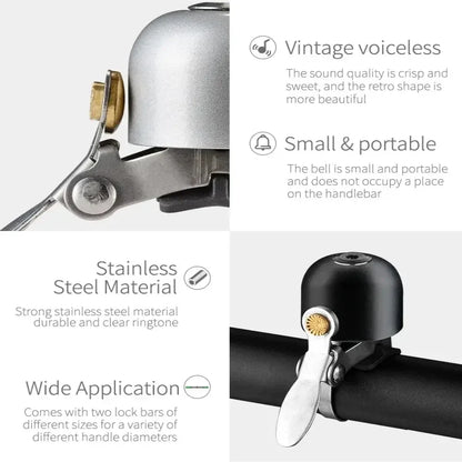 Steel & Copper Ultralight Clear-Sound Cycling Bell