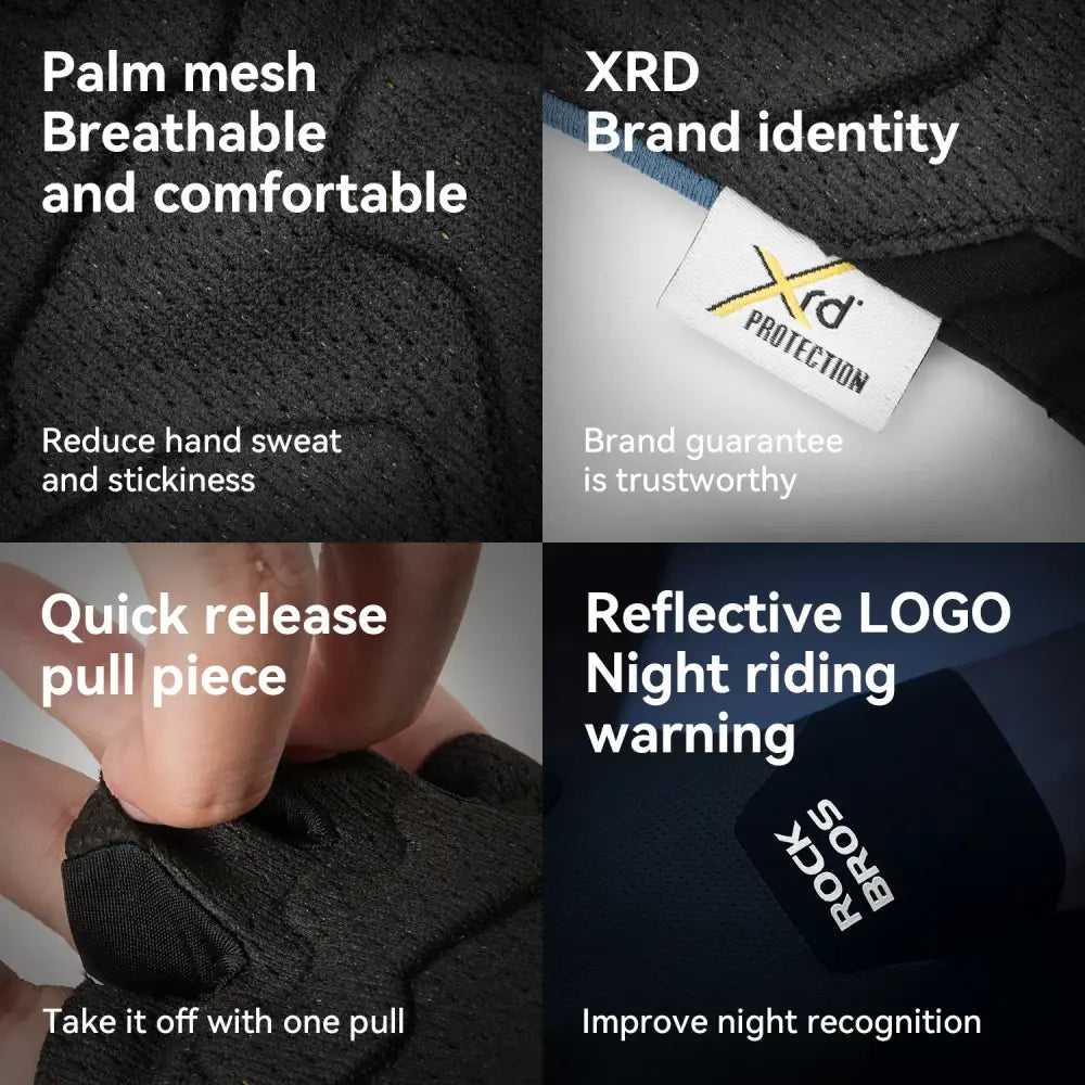 Lightweight Breathable Cycling Gloves with XRD Soft Palm Cushion