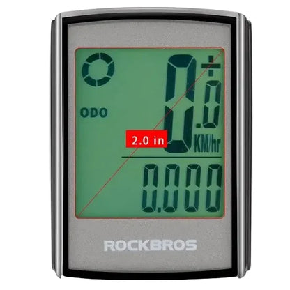 Waterproof Wireless Bicycle Computer with LCD Backlight, Speedometer & Odometer