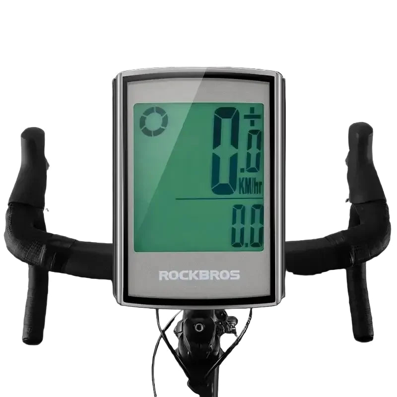 Waterproof Wireless Bicycle Computer with LCD Backlight, Speedometer & Odometer