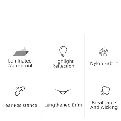 Waterproof Cycling Raincoat, Breathable Windproof Reflective